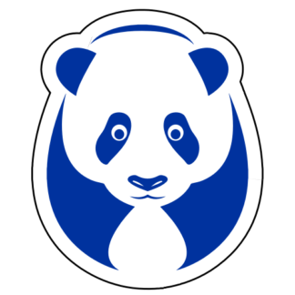 Big Panda Sticker (Blue)